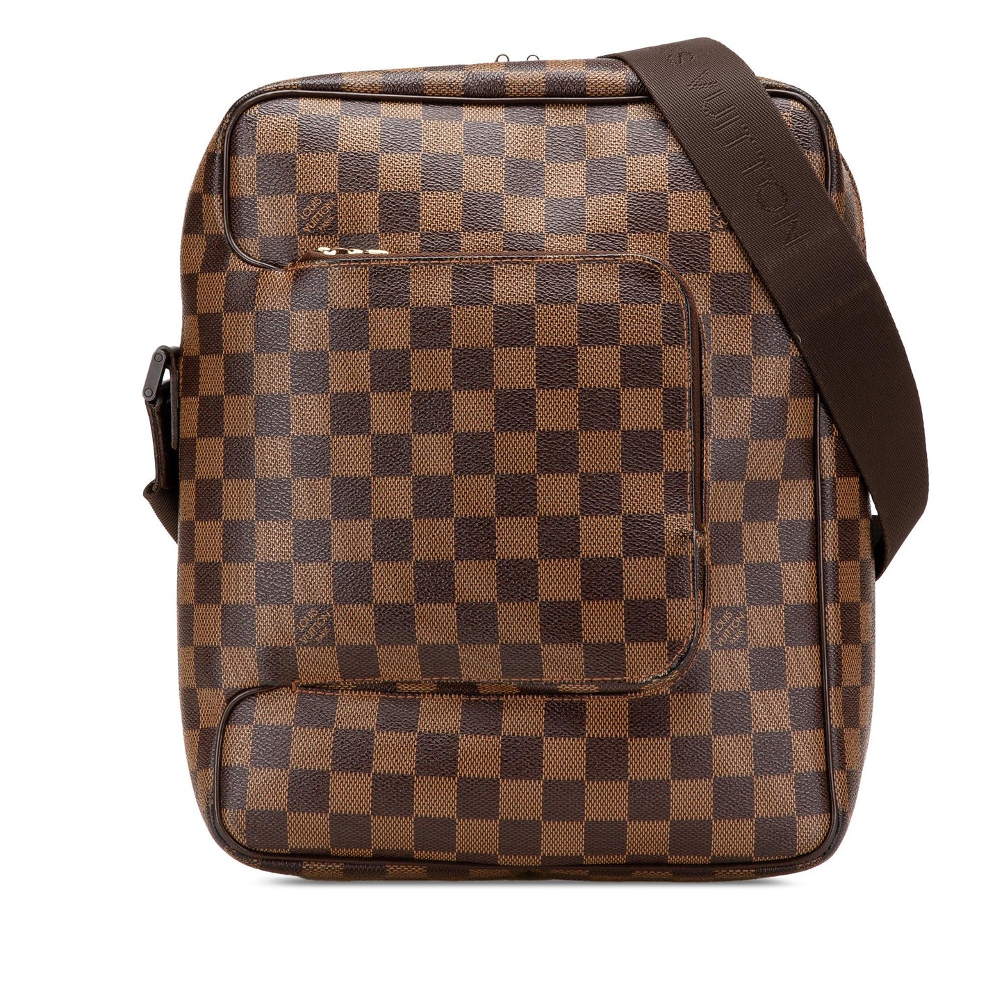 Brown Louis Vuitton Damier Ebene Olav MM Crossbody Bag