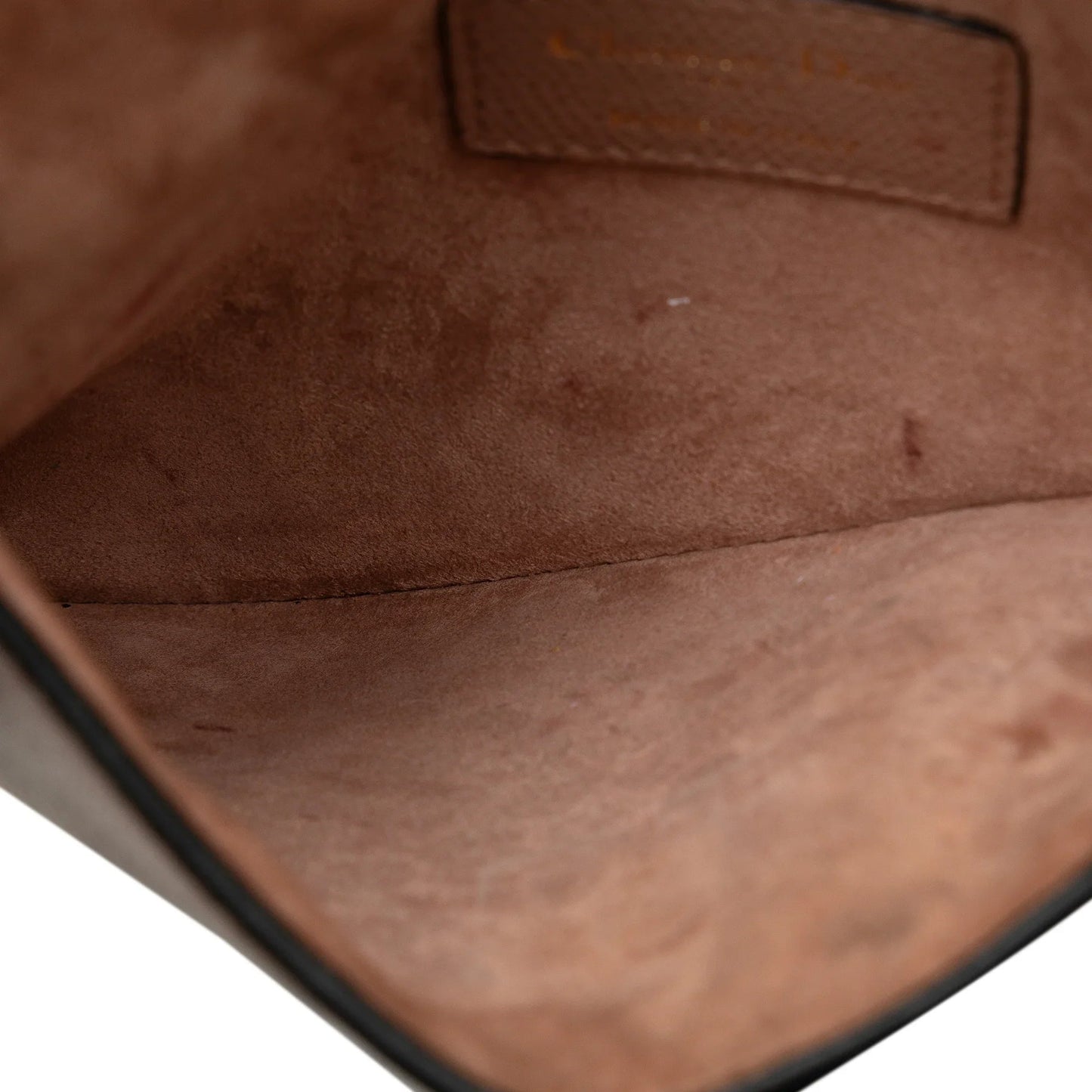 Brown Dior Leather Saddle Belt Bag