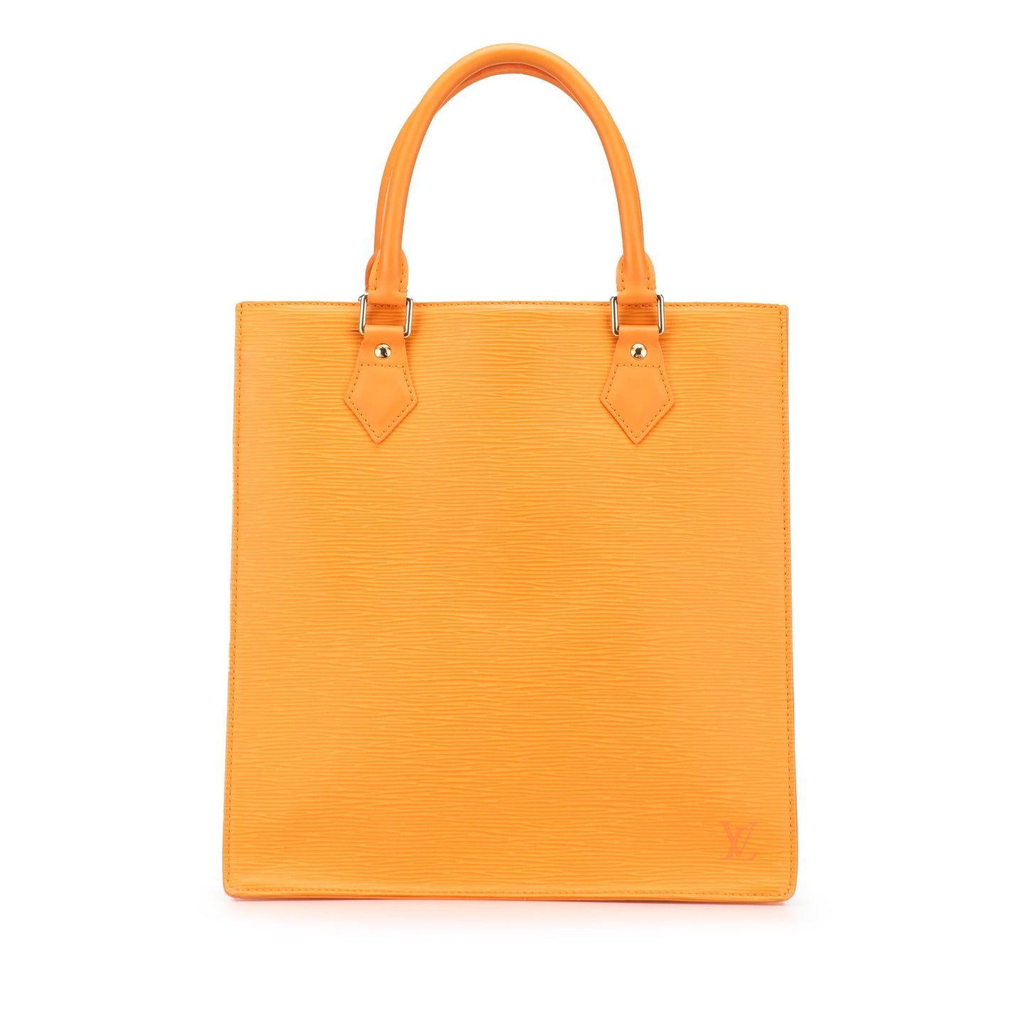 Orange Louis Vuitton Epi Sac Plat PM Tote Bag