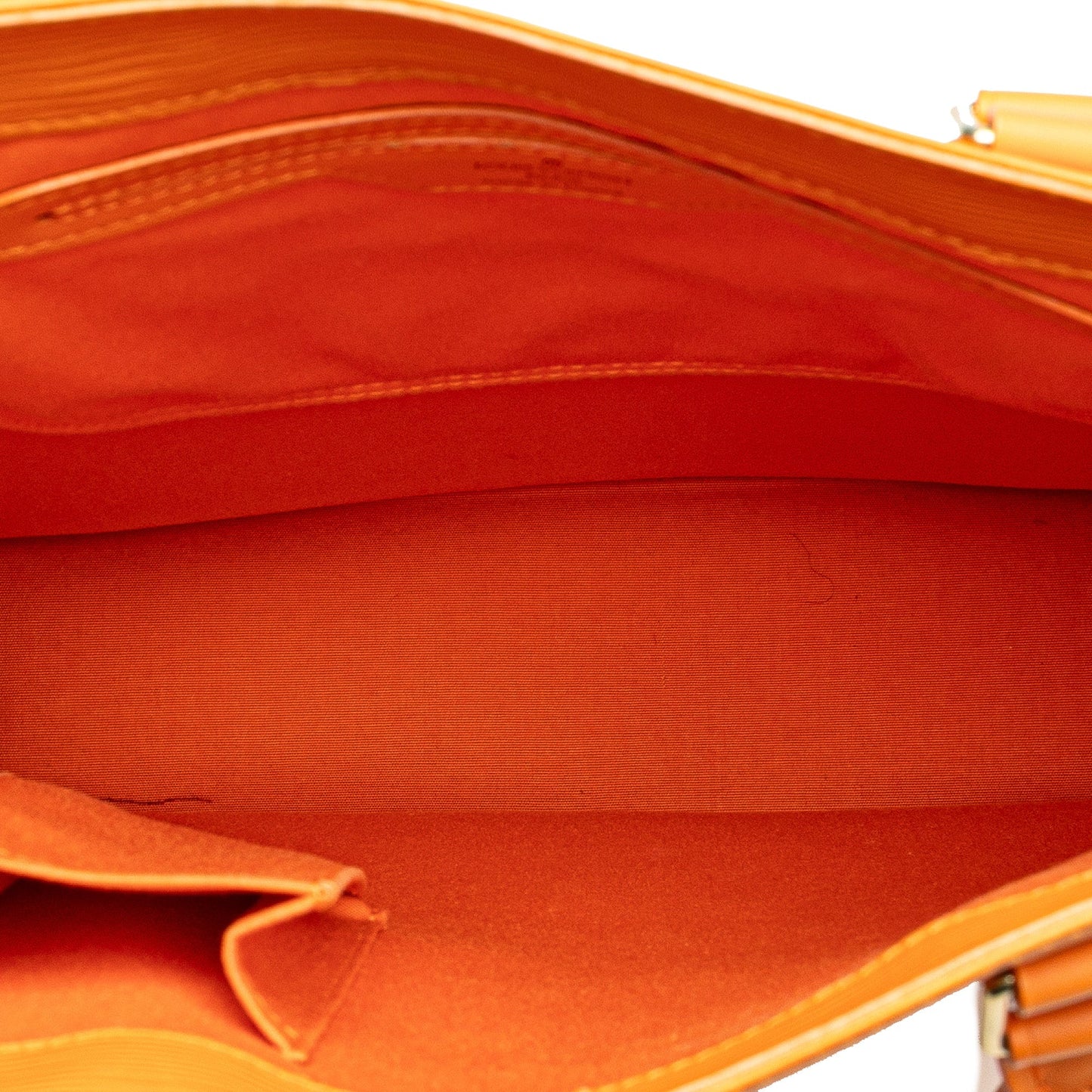 Orange Louis Vuitton Epi Sac Plat PM Tote Bag