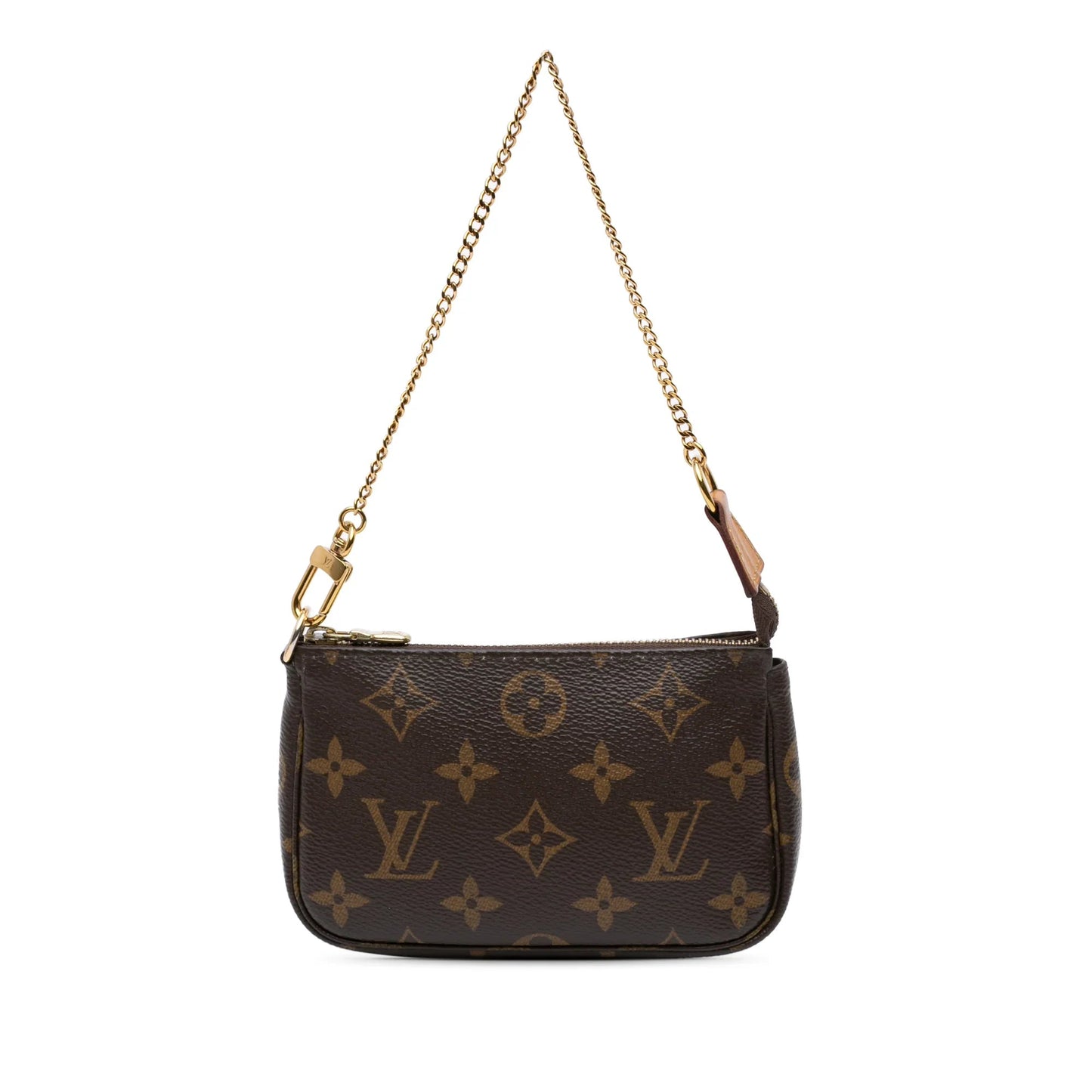 Brown Louis Vuitton Monogram Mini Pochette Accessoires Handbag