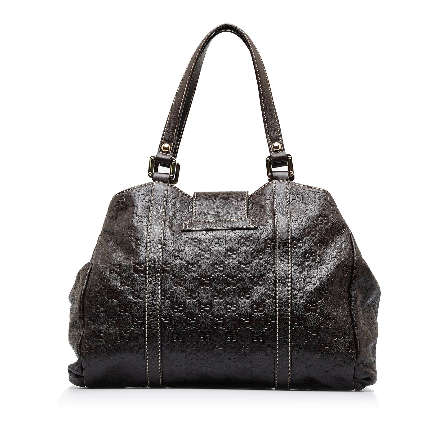 Gucci Guccissima Brown Leather Tote Style 4