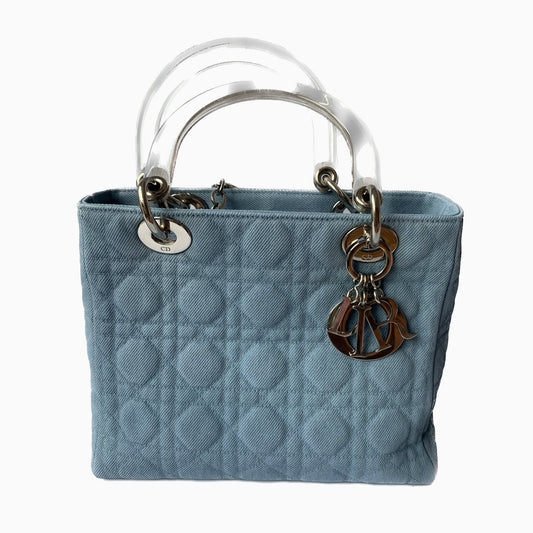 Lady Dior Denim Vintage Medium size