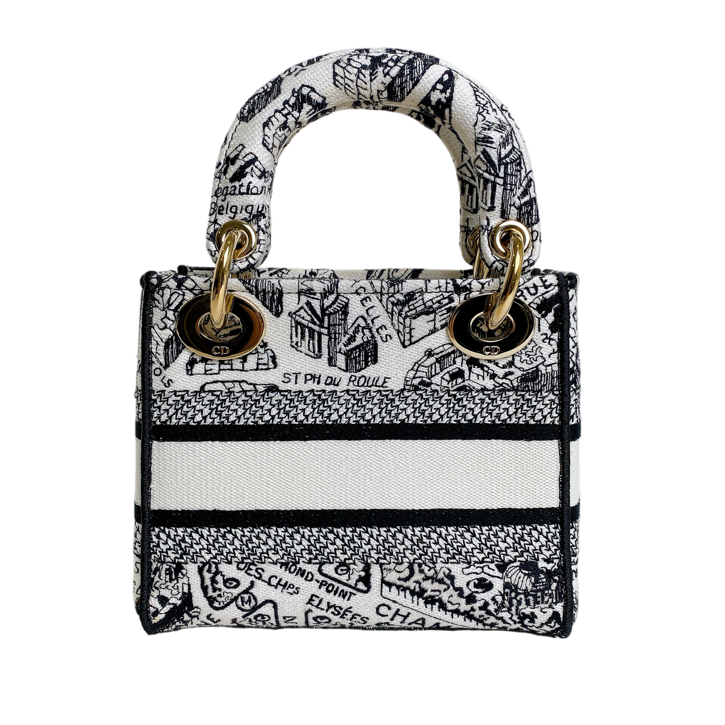 Dior Lou Lady Dior Mini Canvas Handbag