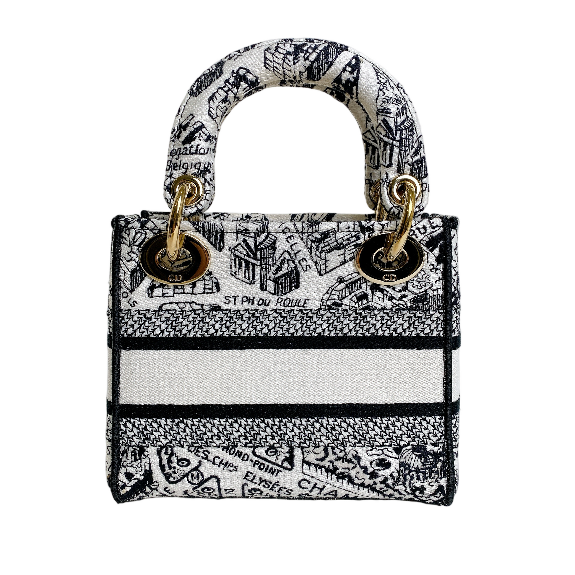Dior Lou Lady Dior Mini Canvas Handbag