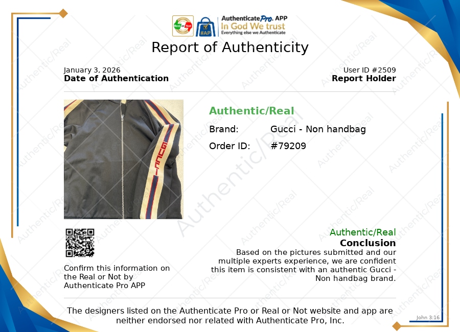 Web Trim Technical Jersey Track Jacket Luxury Designer By Gucci In Black & Cream, Size: S MENÂS