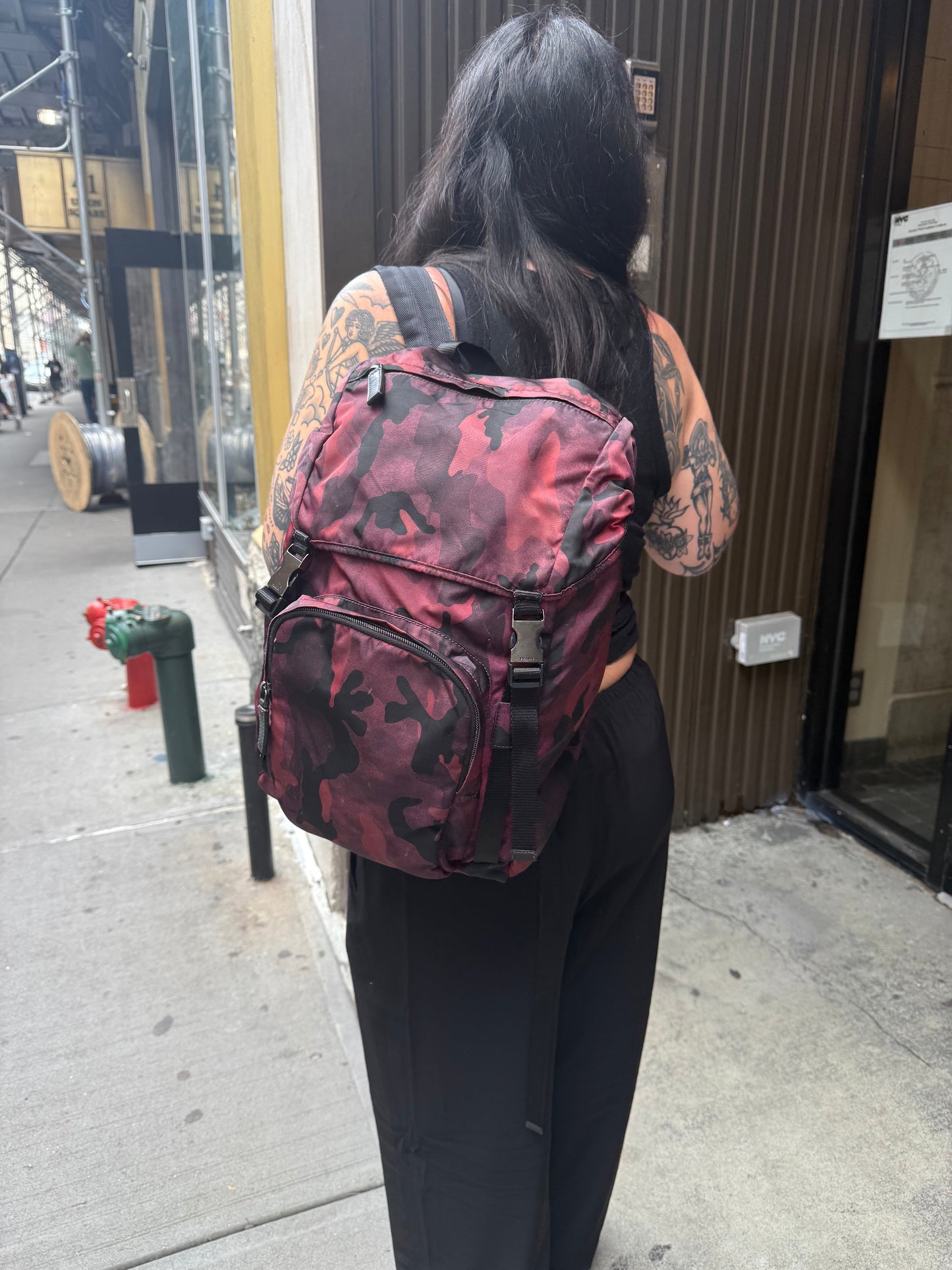 Prada Nylon Camouflage Backpack