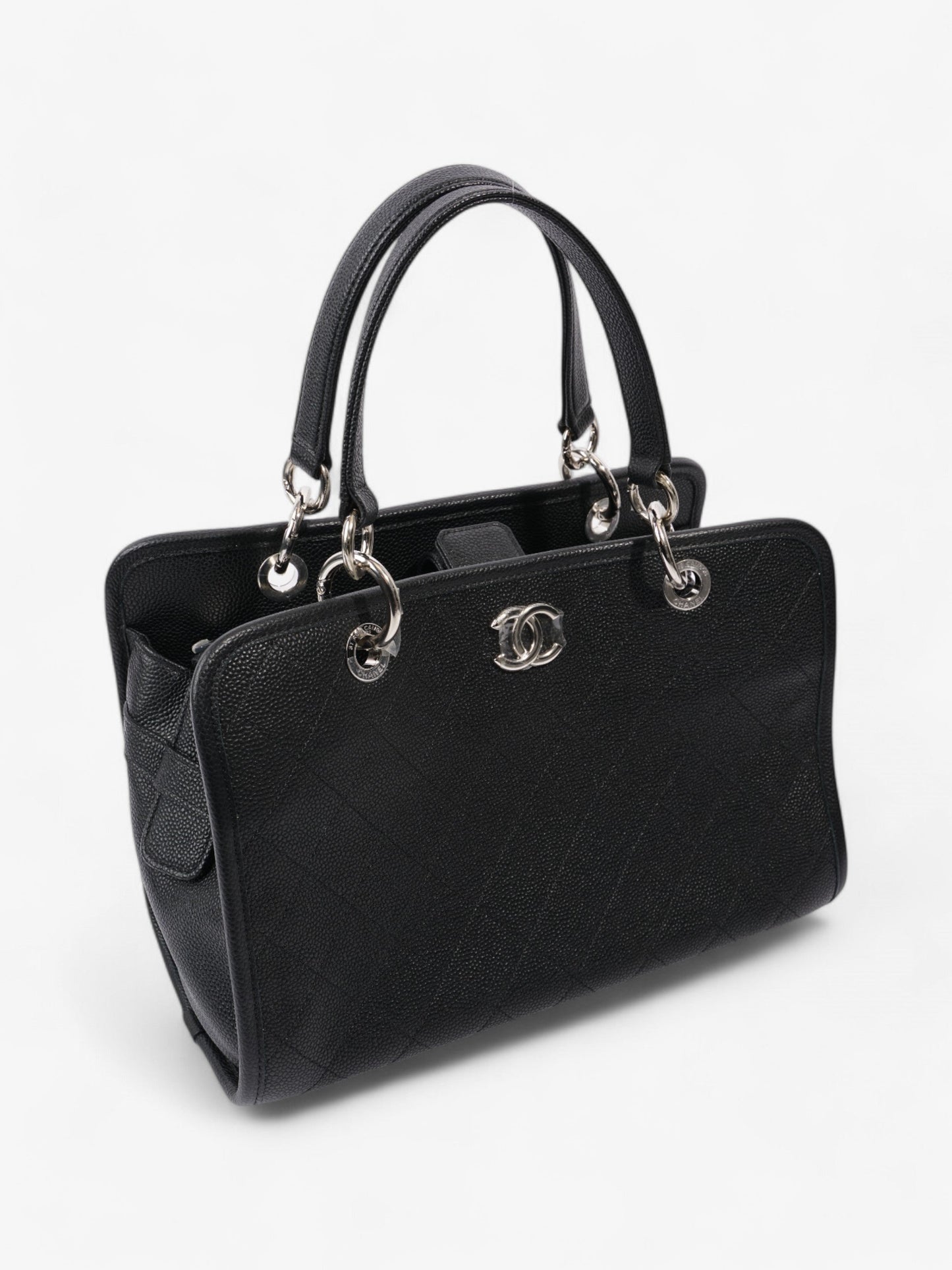 Chanel Shopping Tote Black Caviar Leather