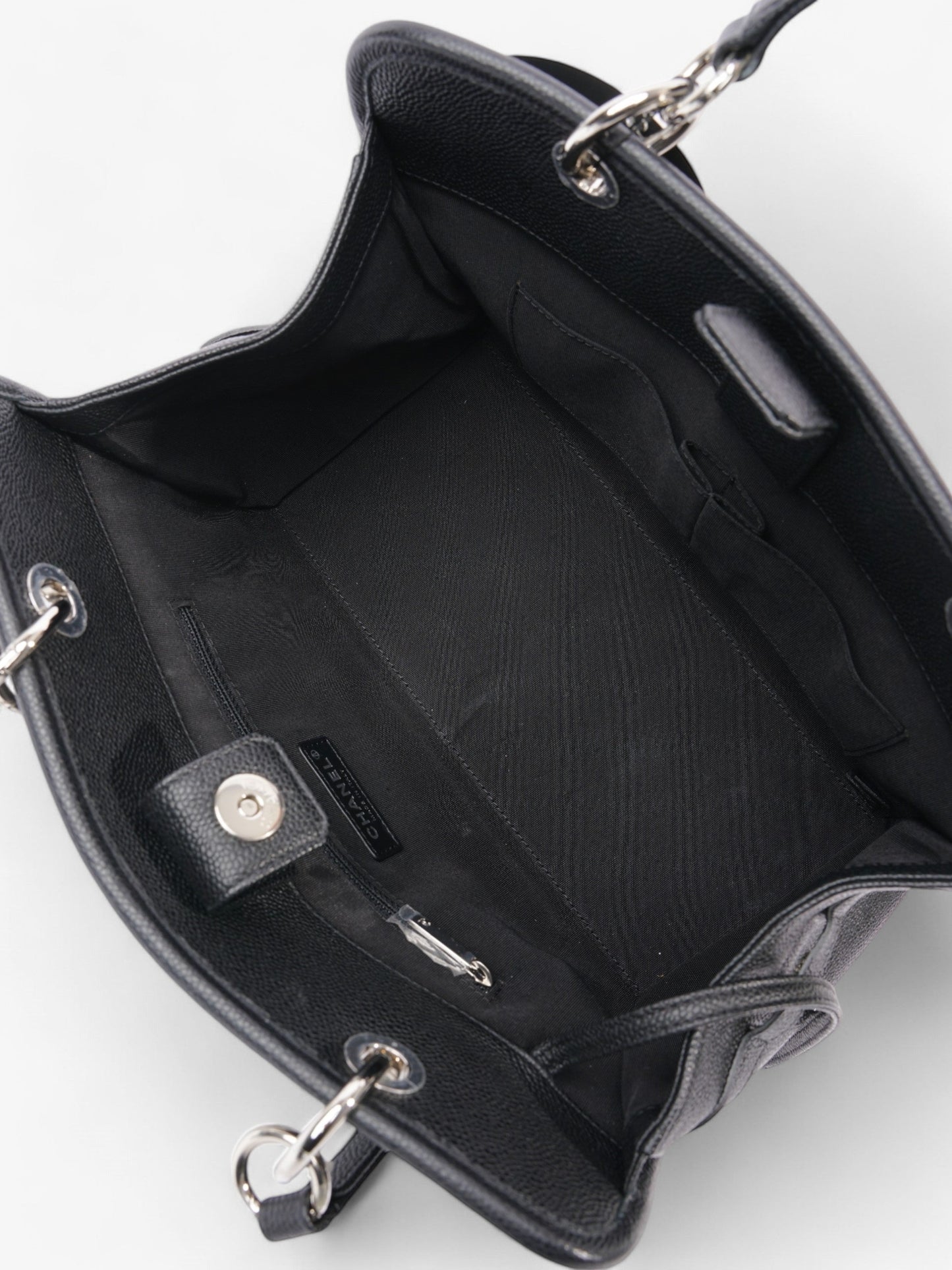 Chanel Shopping Tote Black Caviar Leather