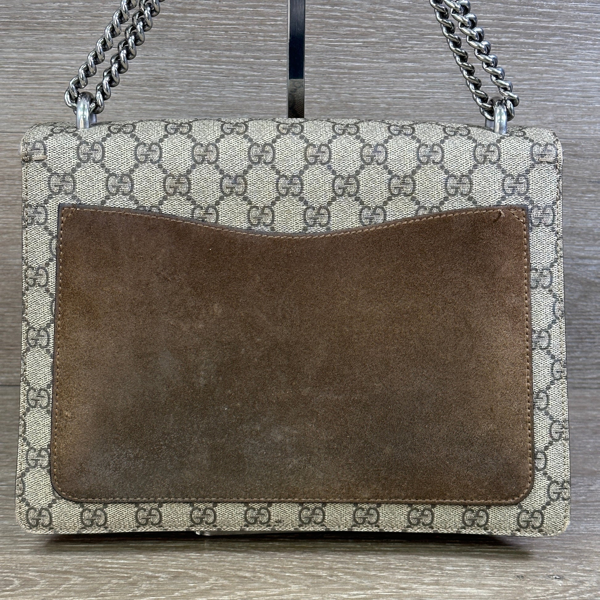 Gucci Monogram Chain Leather Shoulder Bag