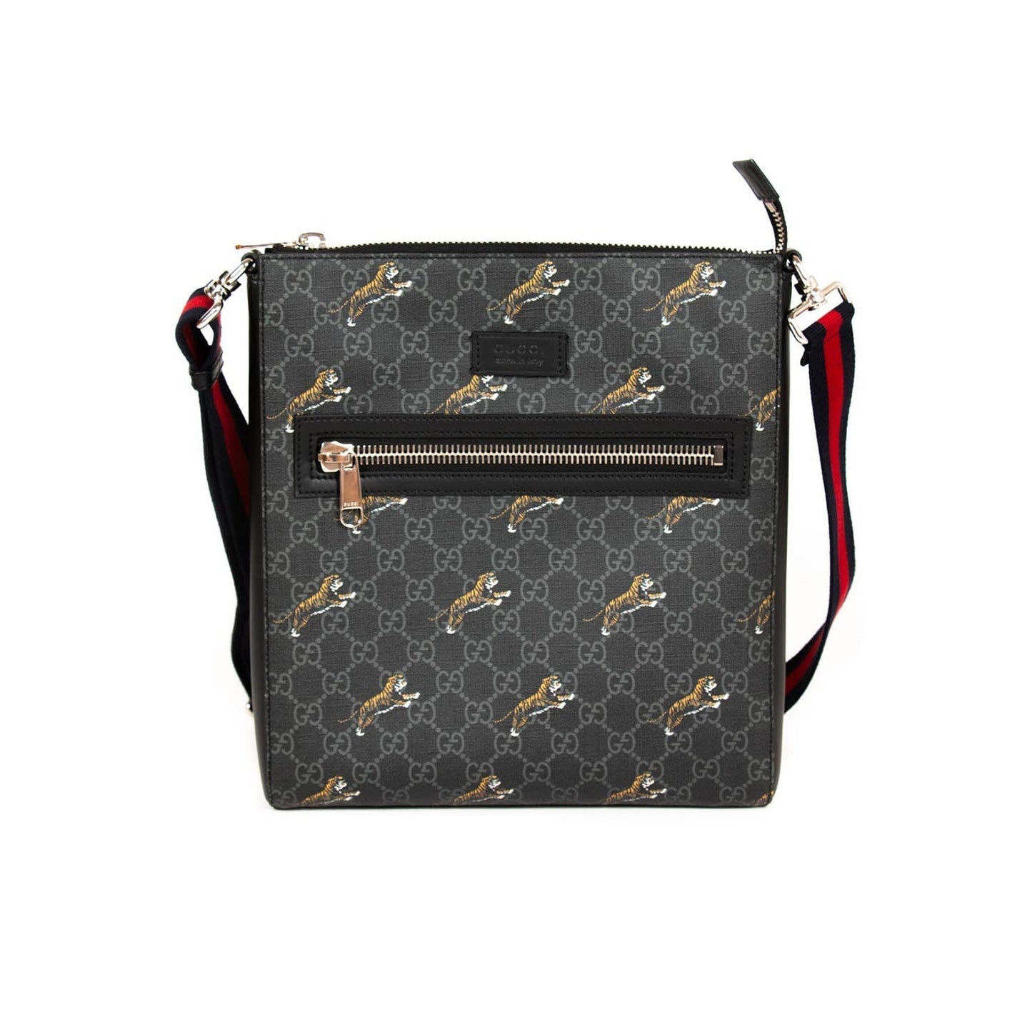 Gucci Leather Canvas Shoulder Bag Style 28