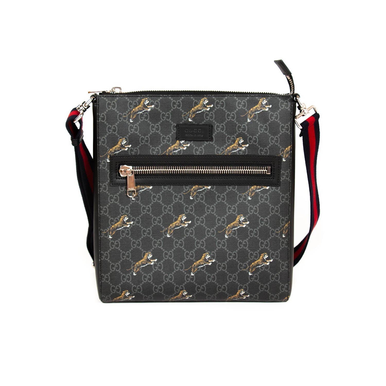 Gucci Leather Canvas Shoulder Bag Style 28