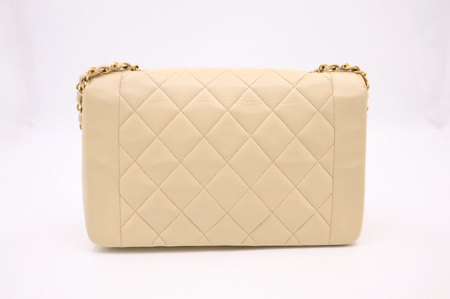 Chanel Medium Diana in Beige Leather