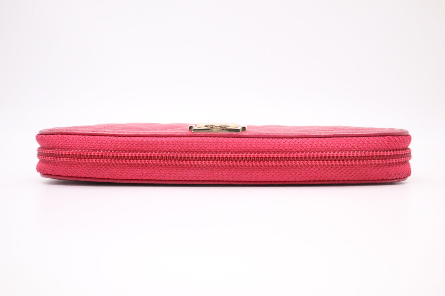 Chanel Boy Long Zippy in Pink Caviar Leather