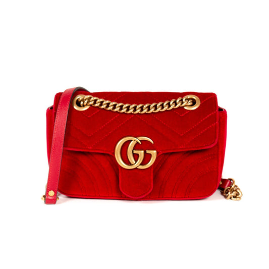 Gucci GG Marmont Leather Chain Shoulder Bag Style 16