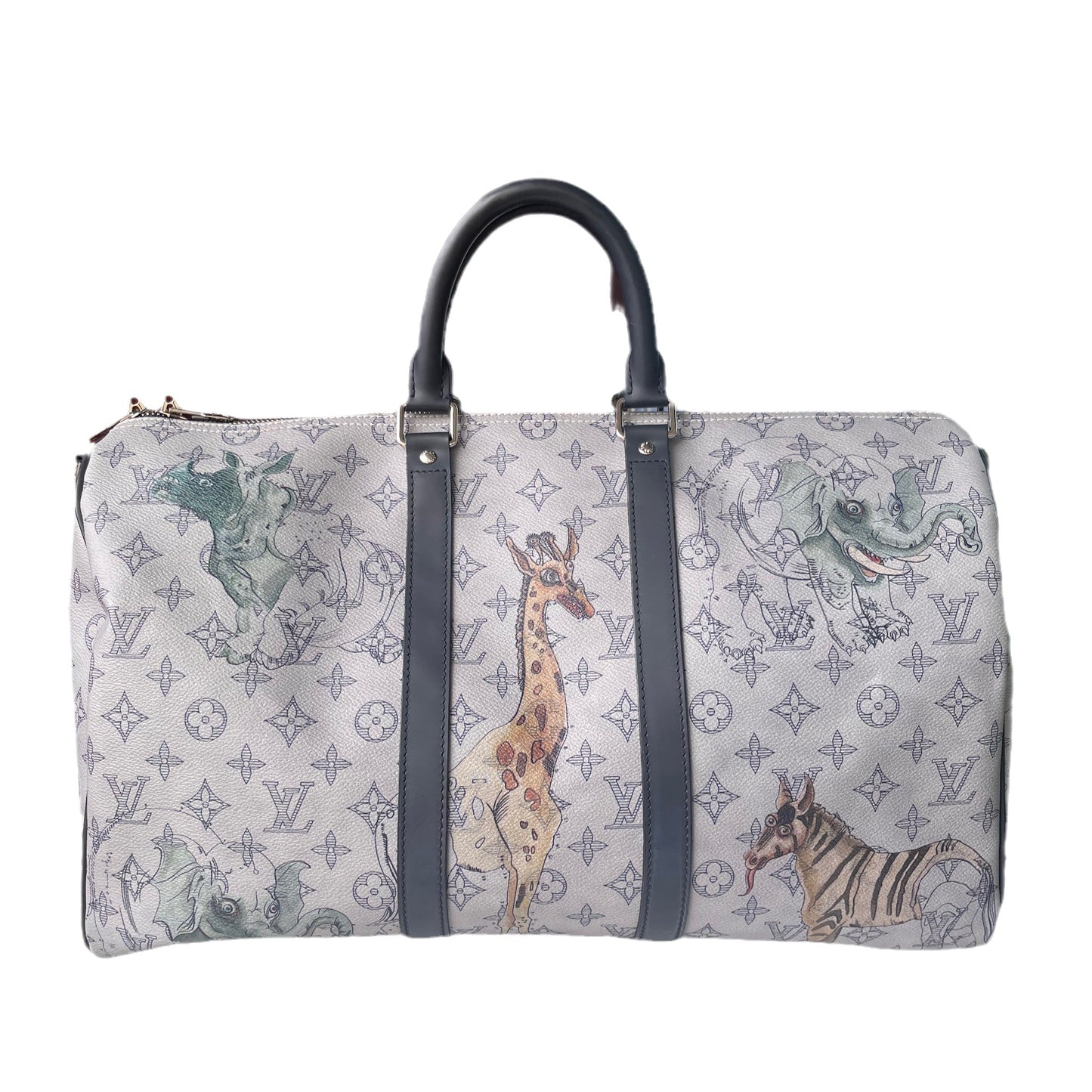 Louis Vuitton x Chapman Brothers Keepall 45 Bandouliere Zoo/Giraffe