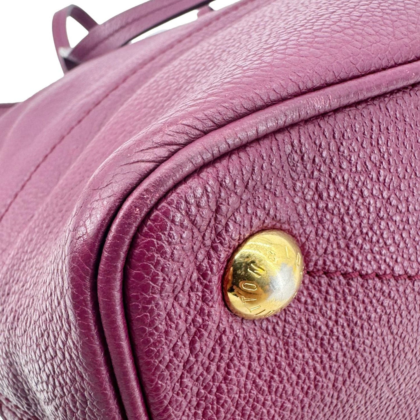 LOUIS VUITTON Citadine PM Empreinte Leather Shoulder Bag Aube