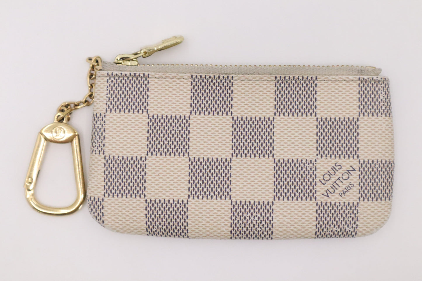 Louis Vuitton Key Cles in Damier Azur Canvas