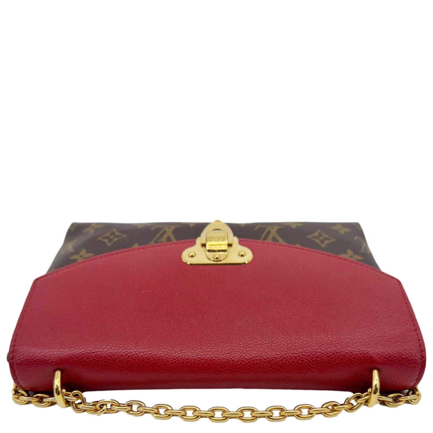LOUIS VUITTON Saint Placide Monogram Canvas Crossbody Bag Cerise