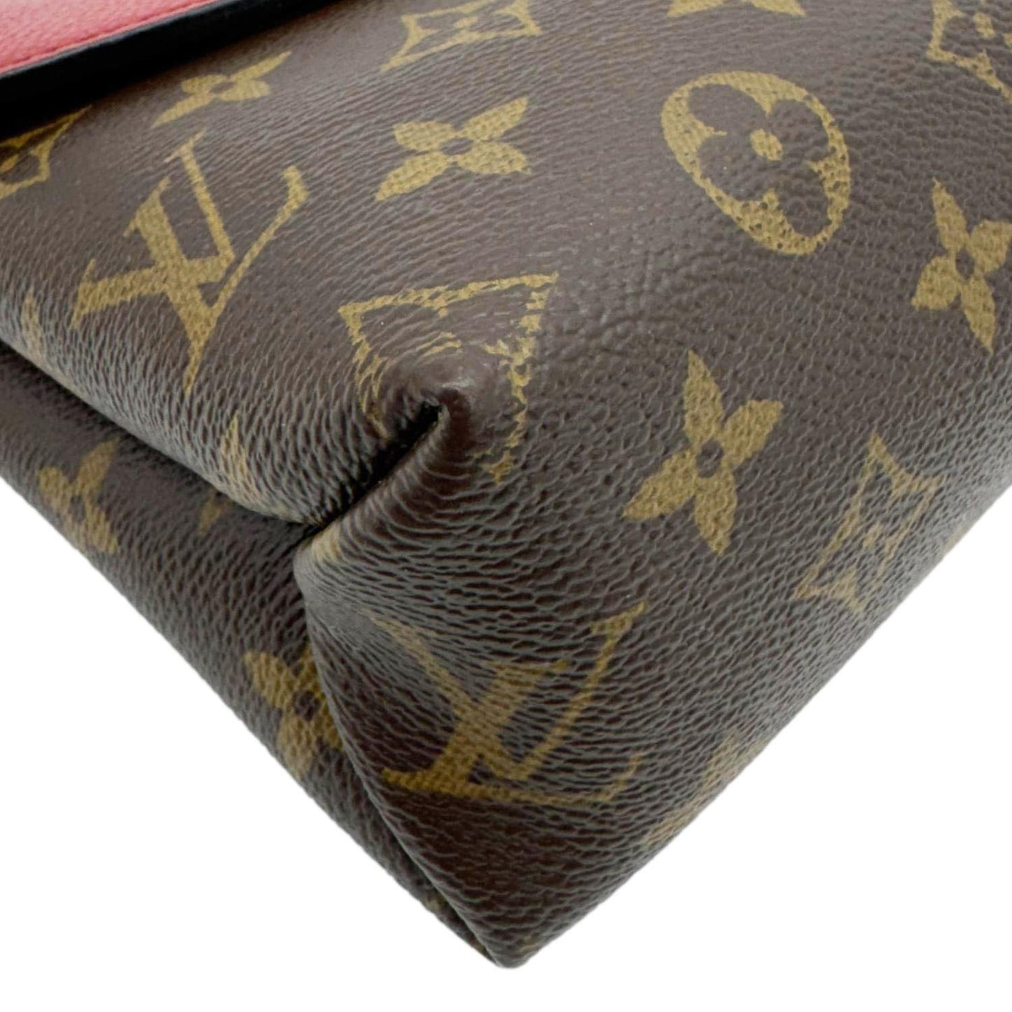 LOUIS VUITTON Saint Placide Monogram Canvas Crossbody Bag Cerise