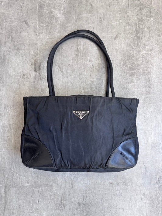 Prada Tessuto Black Nylon Hand Bag