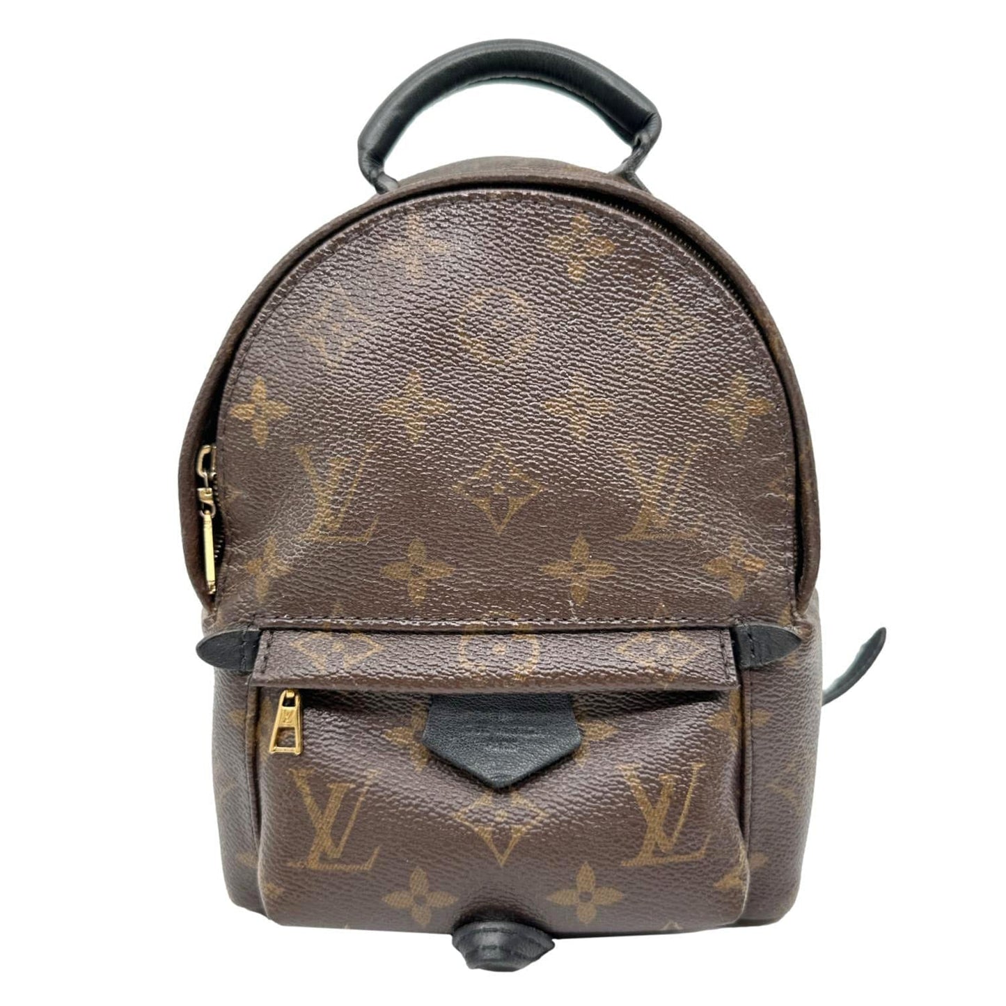 LOUIS VUITTON Palm Spring Mini Monogram Canvas Backpack Brown