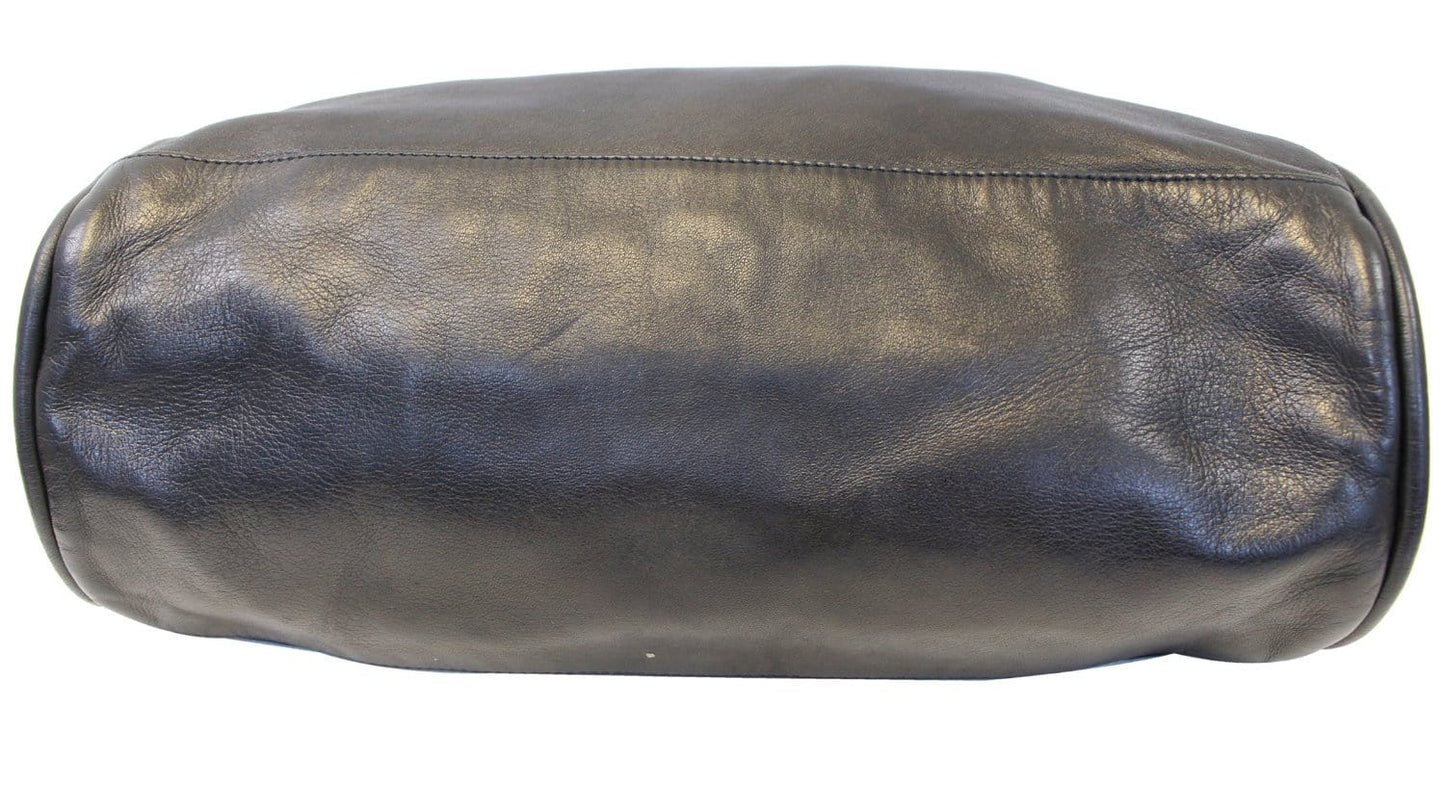 Chanel Shoulder Bag Black Lambskin Leather - CHANEL Bags