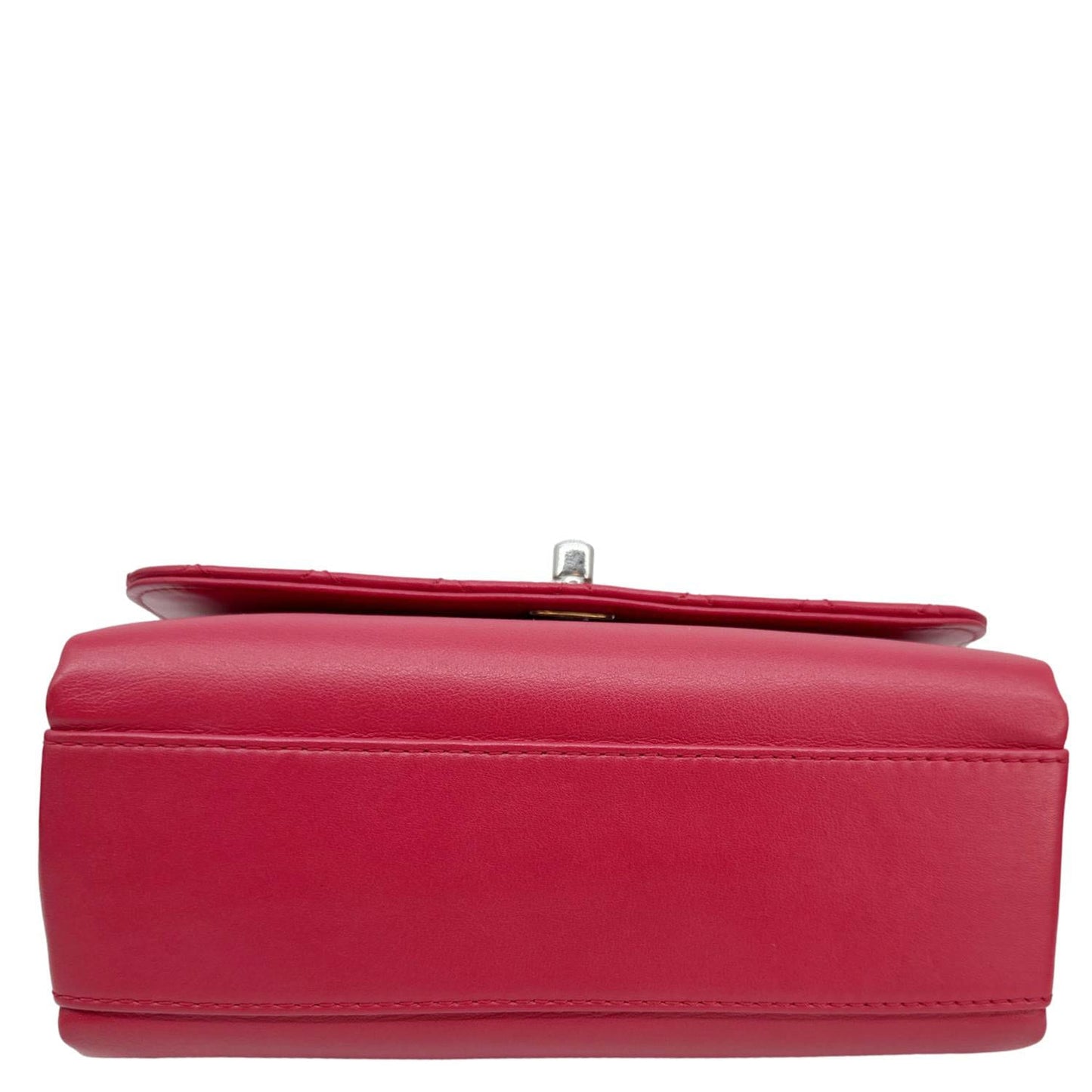 CHANEL Tramezzo Flap Quilted Calfskin Leather Crossbody Bag Red