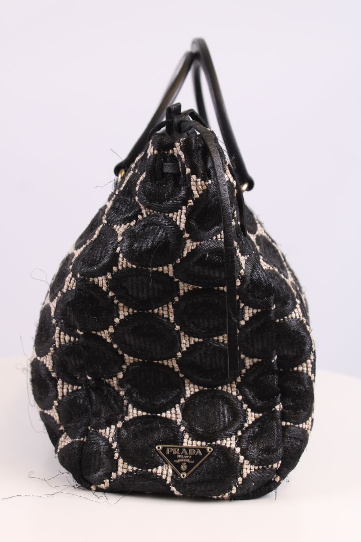 Prada Handbag Black/ Cream