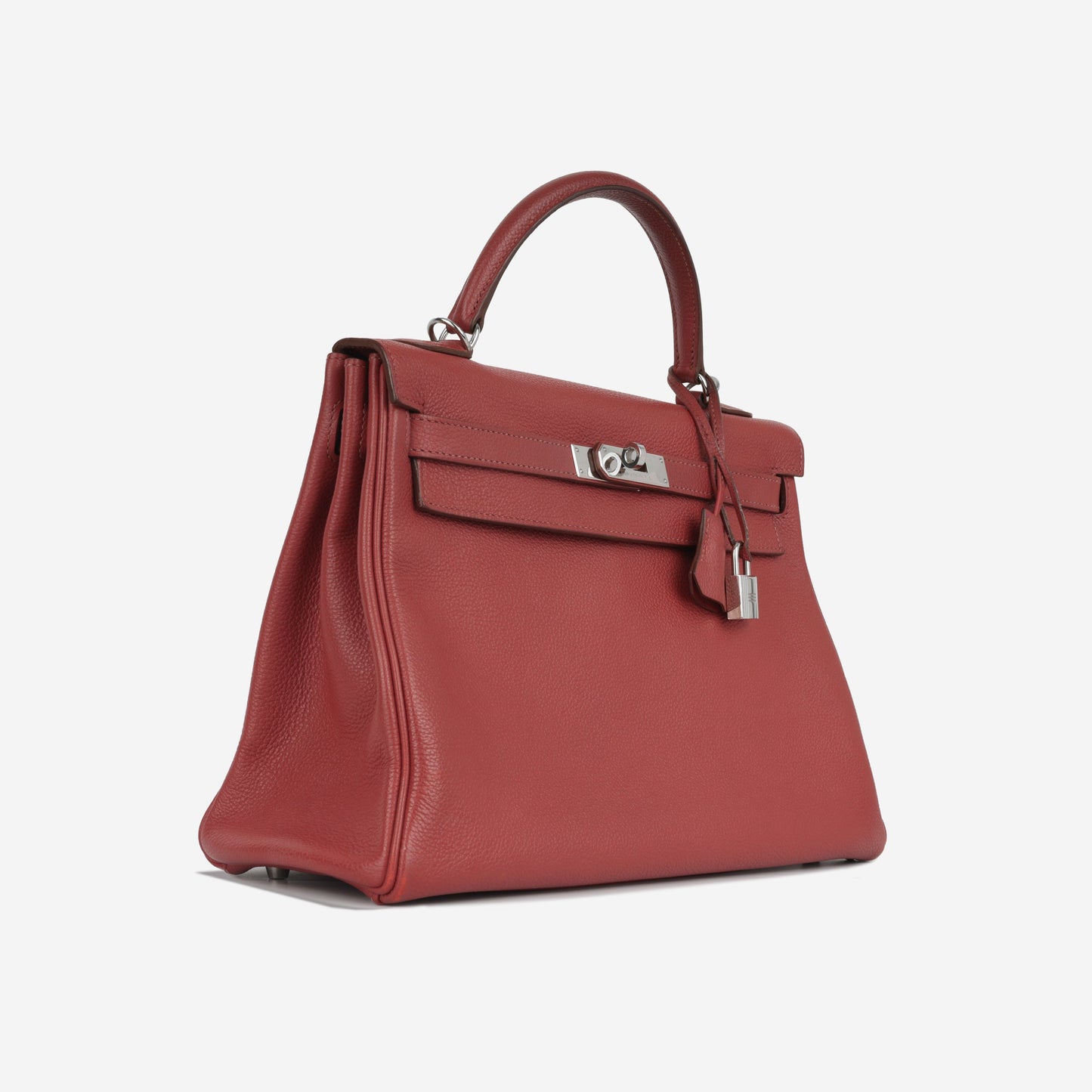 Hermès Kelly 32 - Rouge Garance Vache Liegee | Palladium Hardware