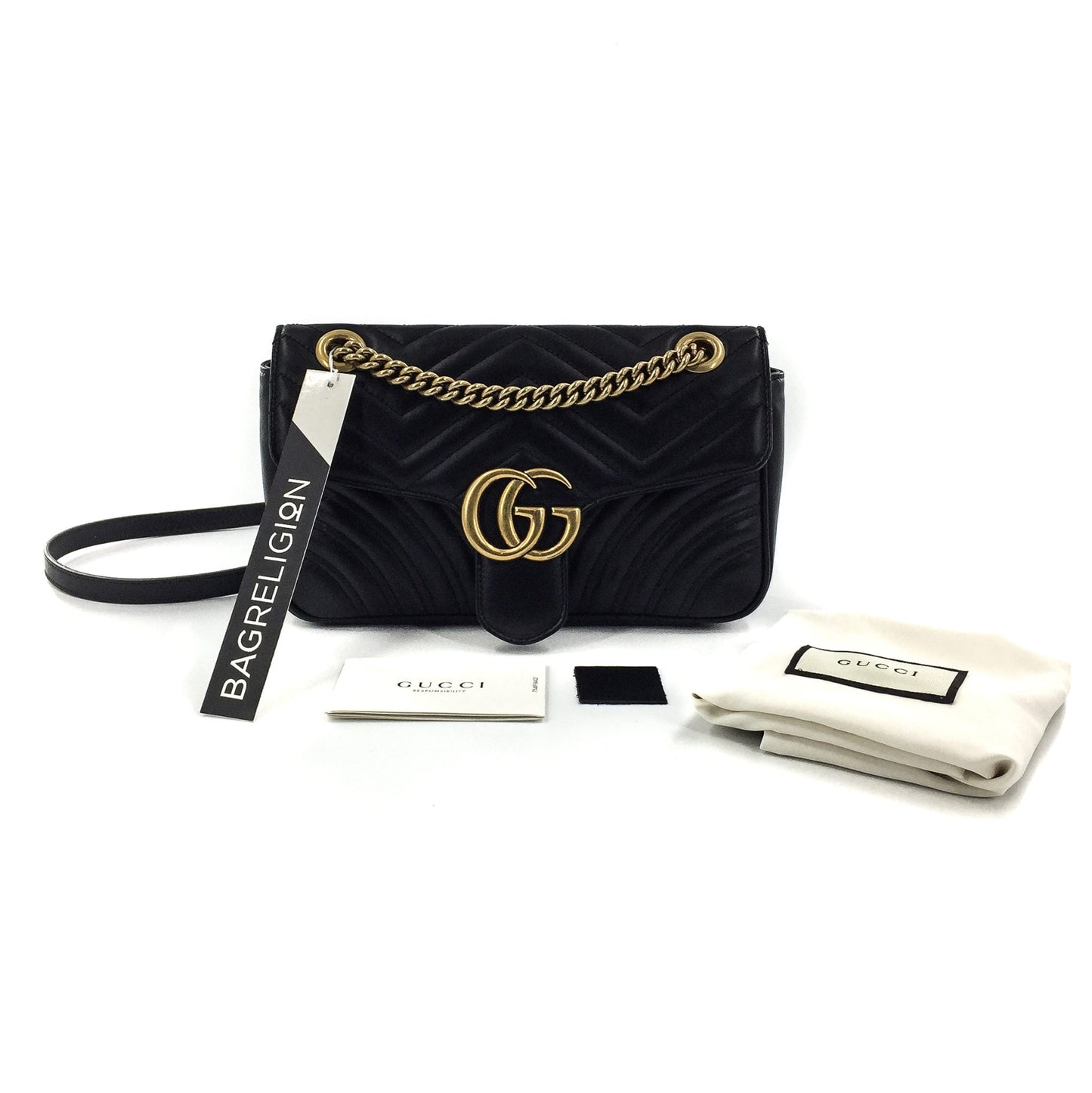 Gucci Chain Leather Shoulder Bag