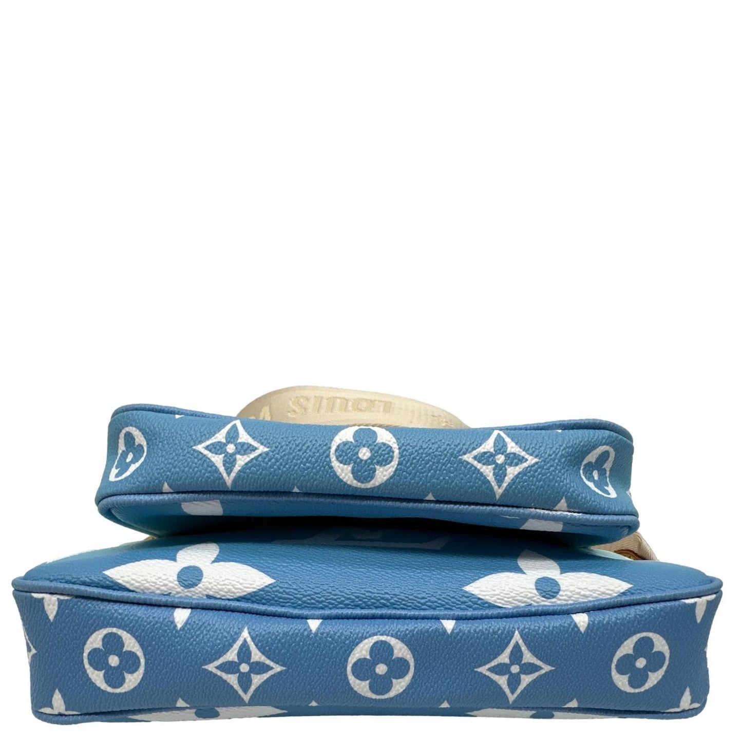LOUIS VUITTON Multi Pochette Accessories By the Pool Monogram Giant Canvas Chain Clutch Bag Blue