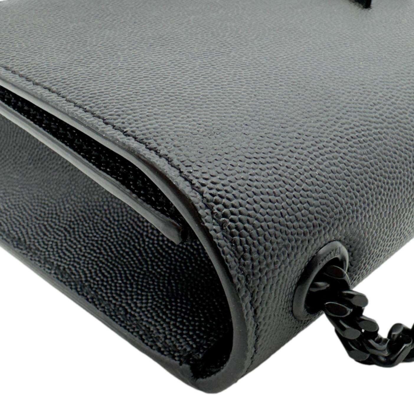YVES SAINT LAURENT Kate Small Grain De Poudre Crossbody Bag Black