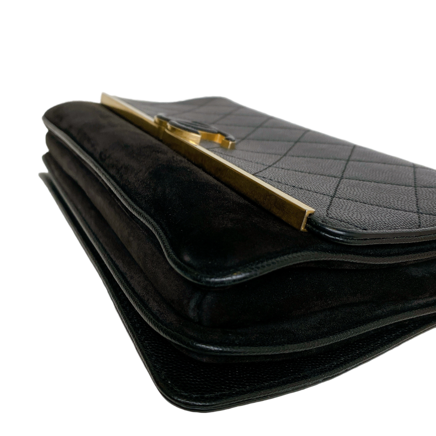 CHANEL LADY COCO FLAP BAG  IN BLACK