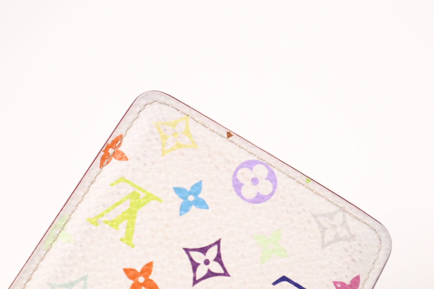 Louis Vuitton Compact Mirror in White Multicolour Monogram Canvas