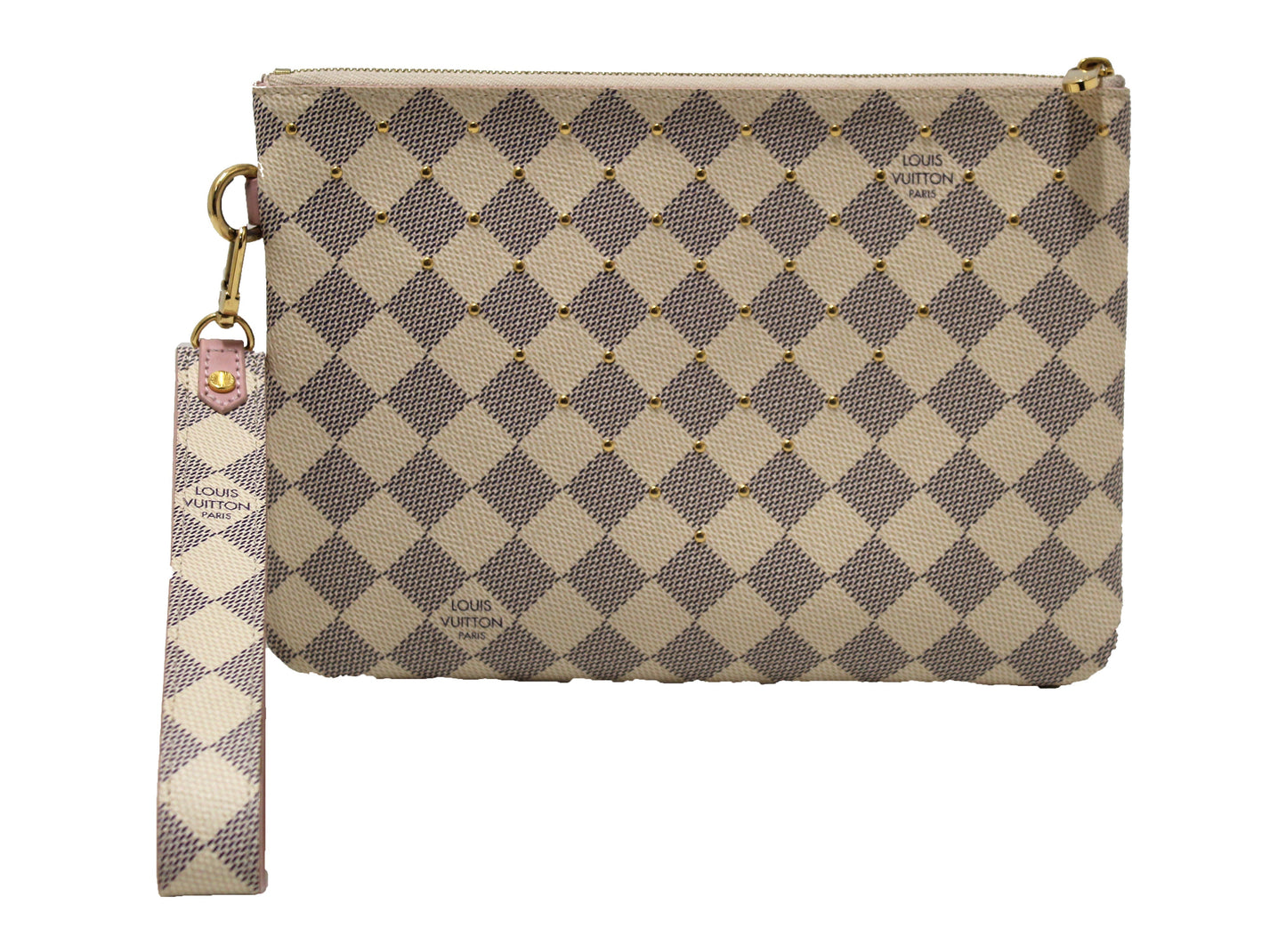 Louis Vuitton Damier Azur City Pouch Wristlet Clutch