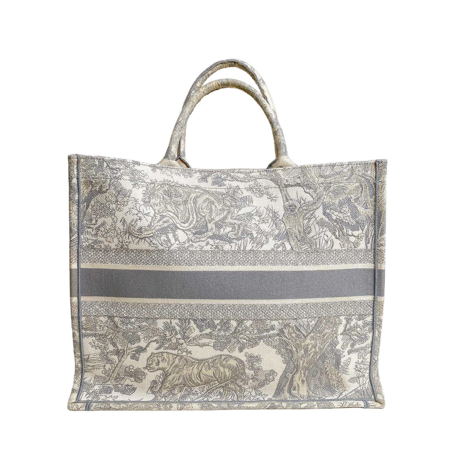 DIOR BOOK TOTE  LARGE IN GRAY