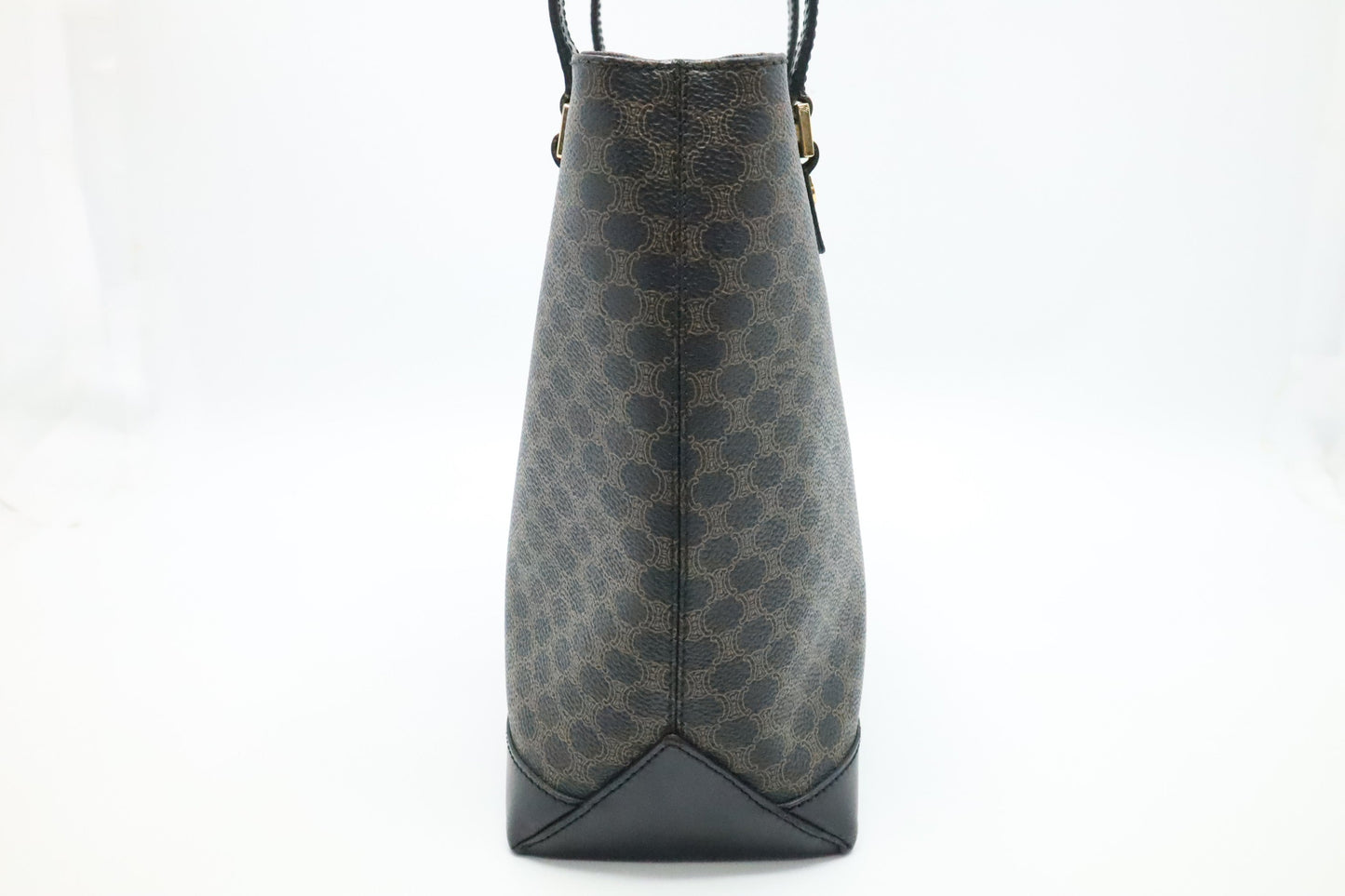 Celine Shoulder Bag in Black Macadam Canvas
