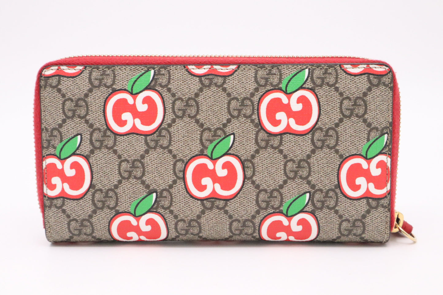 Gucci Long Wallet in GG Supreme Apples Canvas