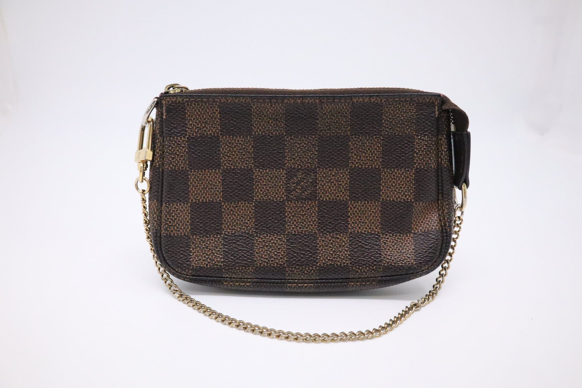 Louis Vuitton Mini Pochette Accessoires in Damier Ebene Canvas