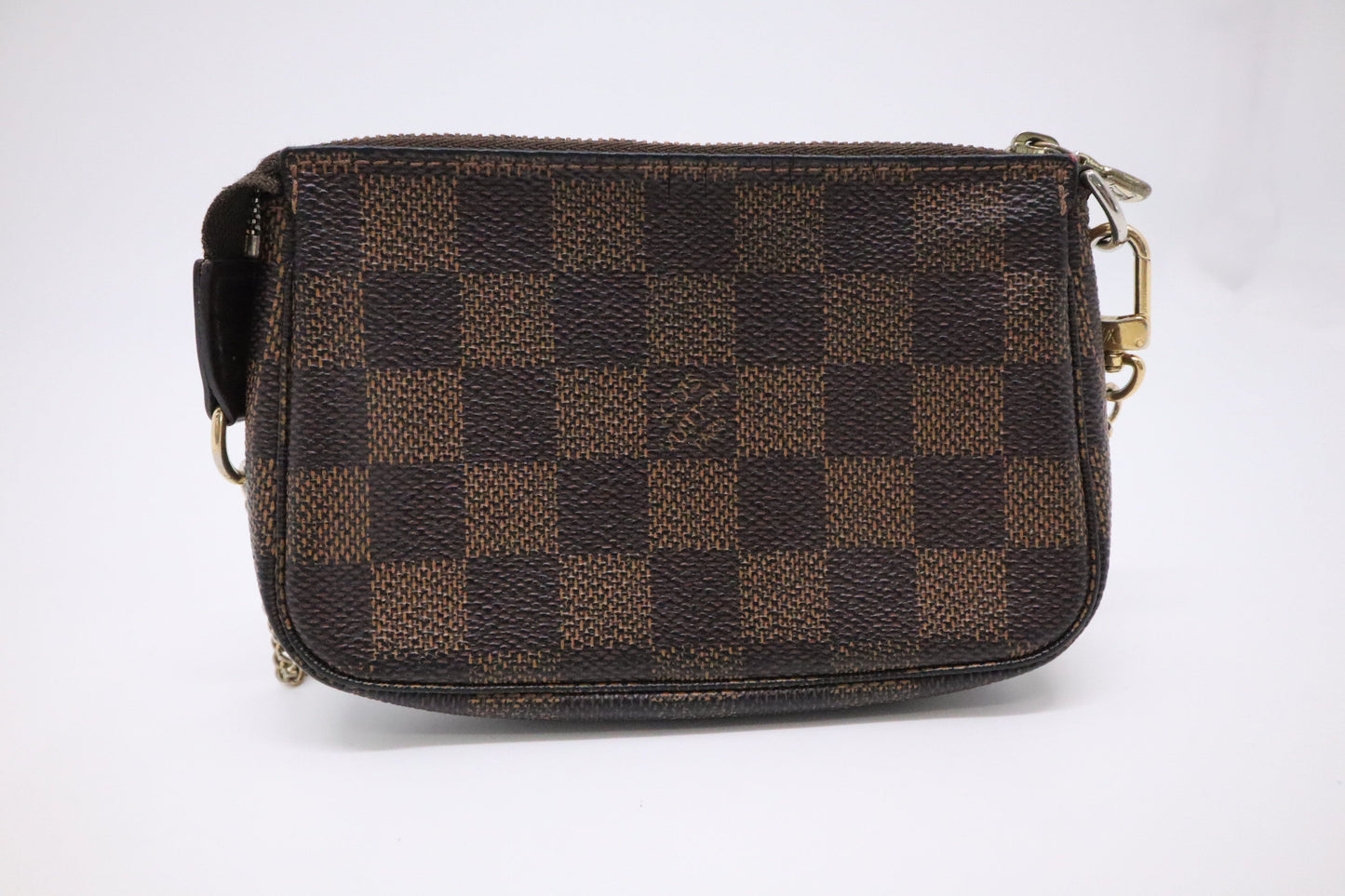 Louis Vuitton Mini Pochette Accessoires in Damier Ebene Canvas