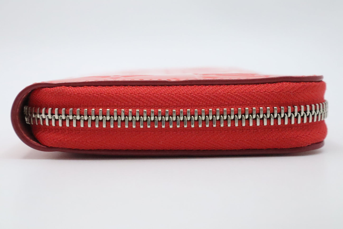 Louis Vuitton Long Zippy Wallet in Poppy Rayures Vernis Leather