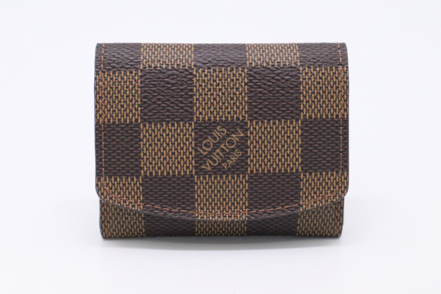 Louis Vuitton Cuff Links Case in Damier Ebene Canvas