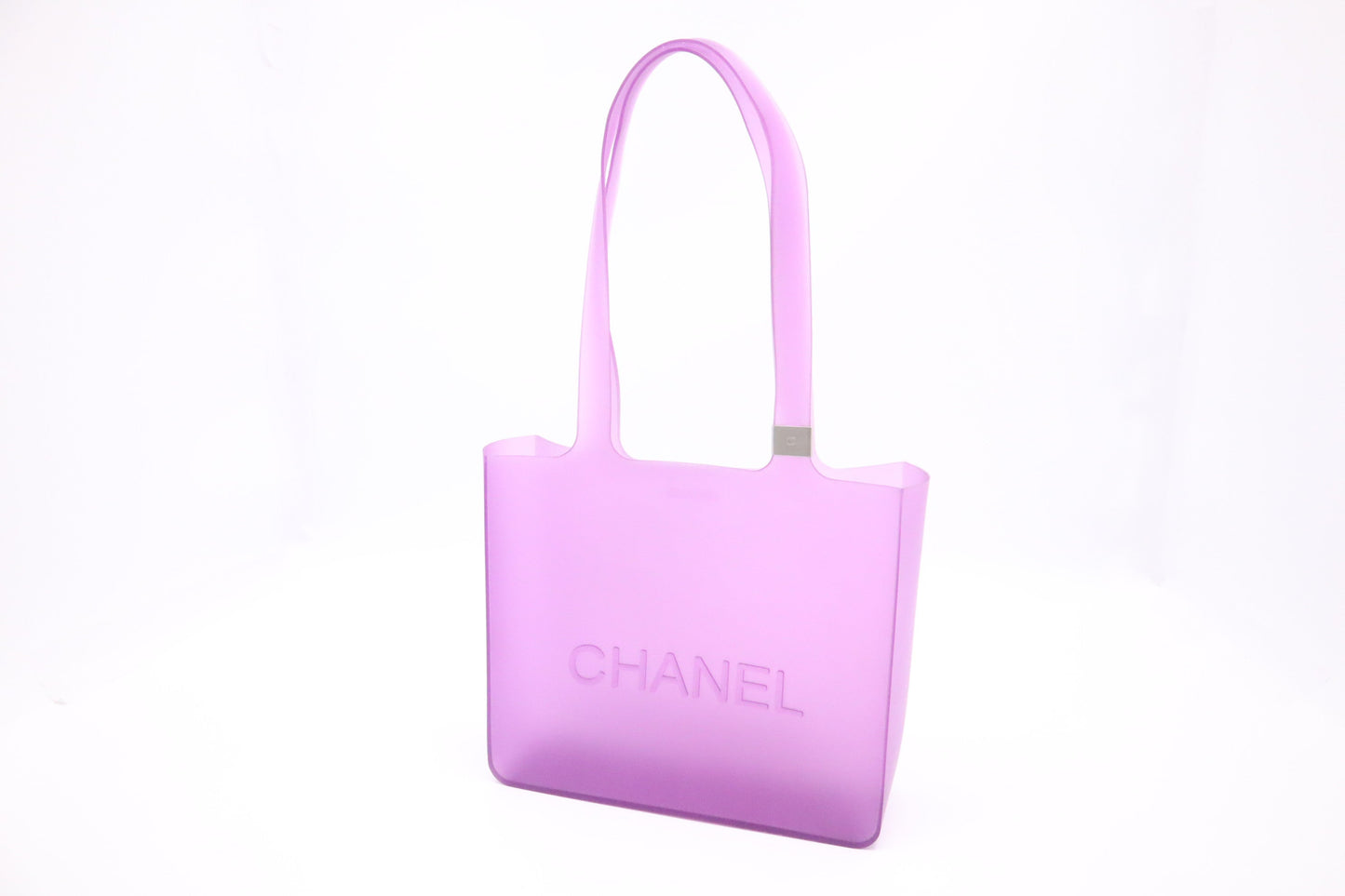 Chanel Small Tote in Purple Rubber
