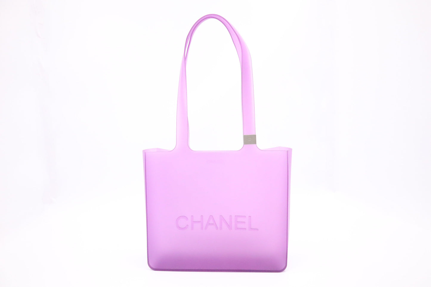 Chanel Small Tote in Purple Rubber