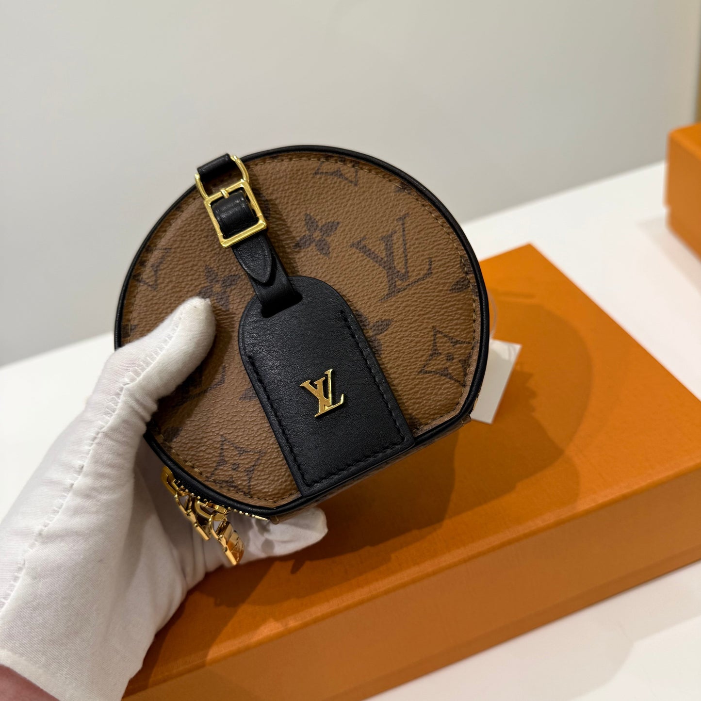 LV Monogram Petite Boite Chapeau Mini Bag