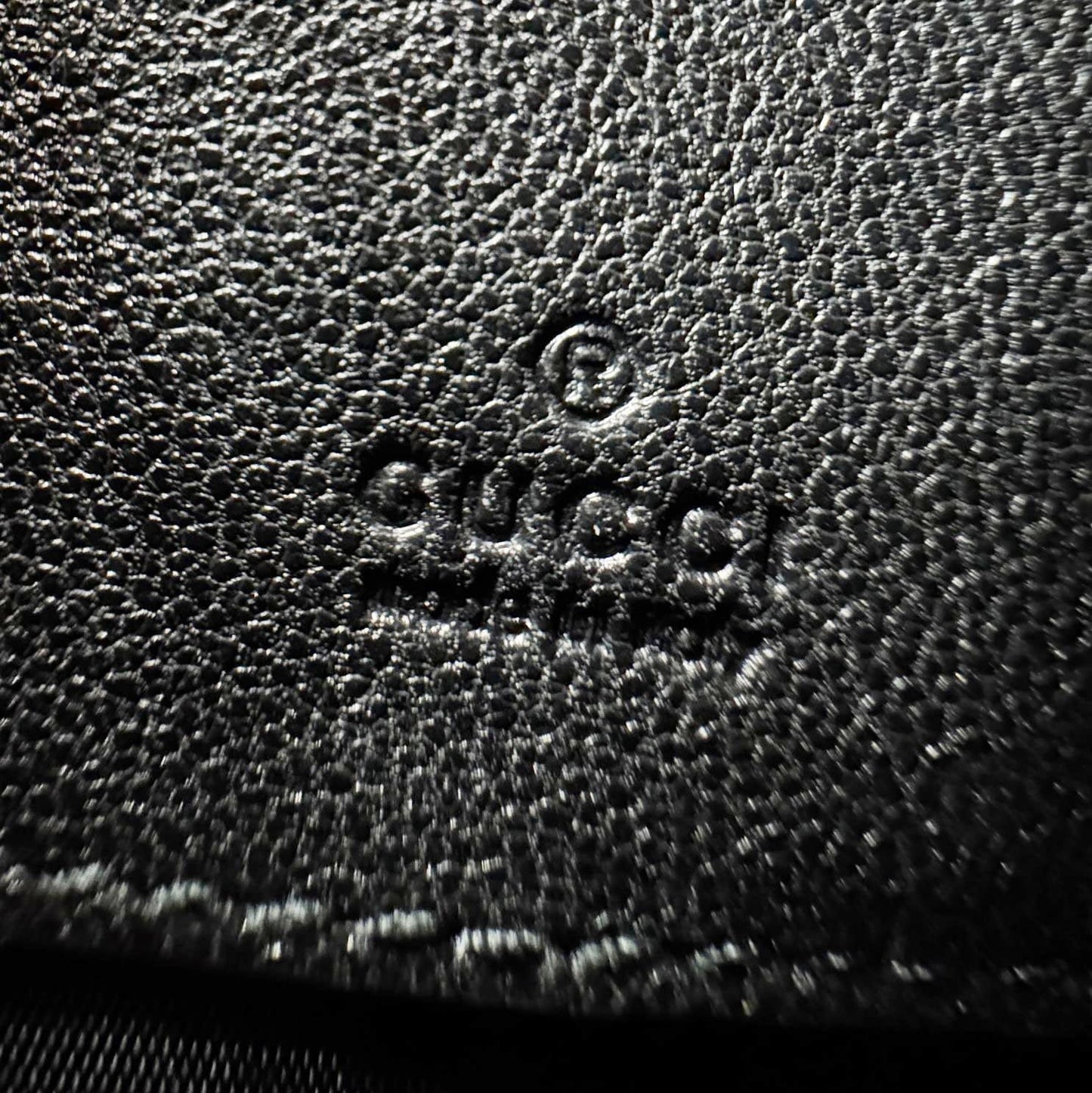 GUCCI Blondie Mini Leather Shoulder Bag Black 760315