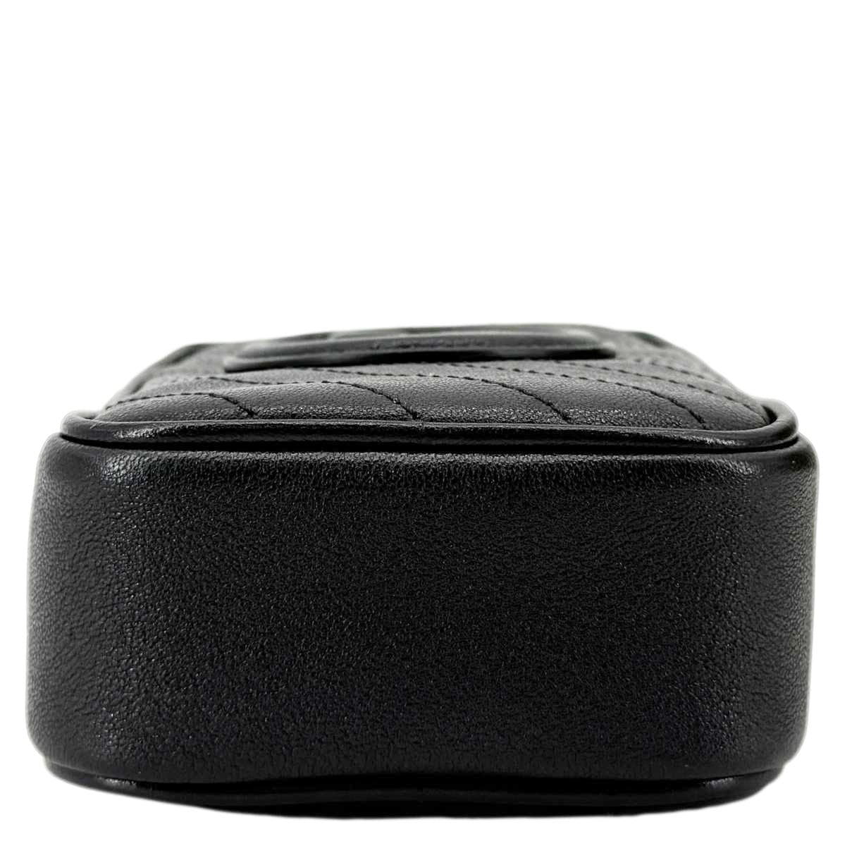 GUCCI Blondie Mini Leather Shoulder Bag Black 760315