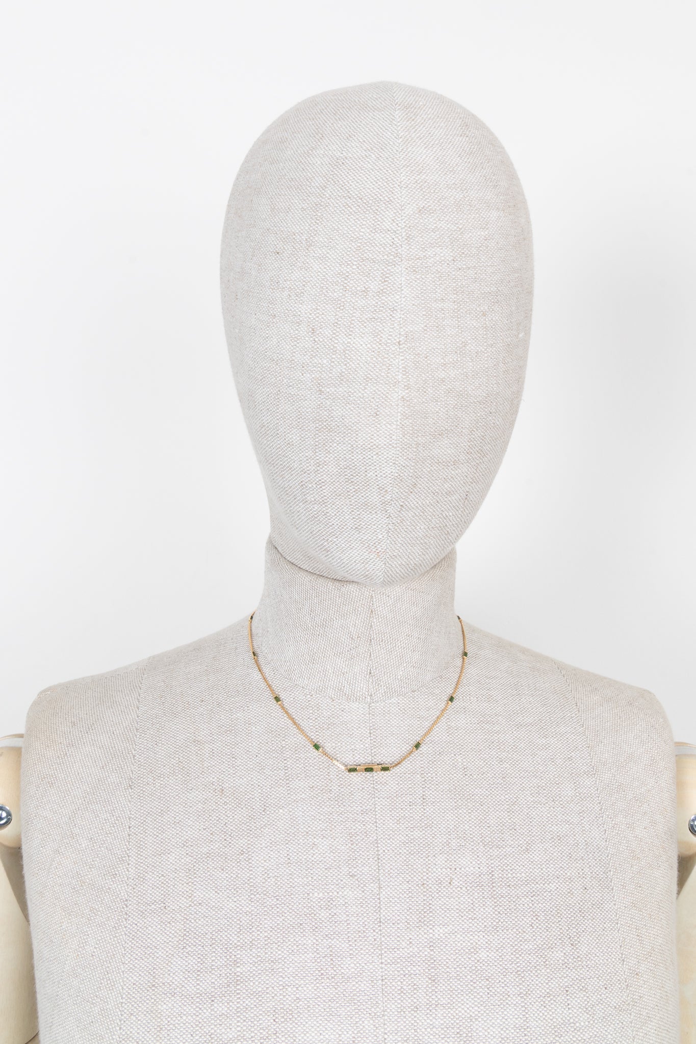 GUCCI Link to Love Necklace 18k Gold Smarad