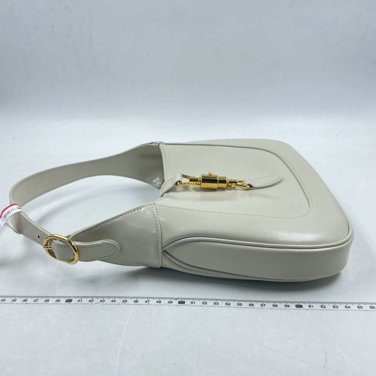 Gucci Jackie 1961 White Leather Bag with Adjustable Strap Size Small